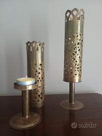 Coppia Portacandele Serrakayala Sri Lanka