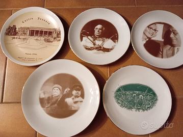 Piatti di G. Rana e cucchiaini da collezione 