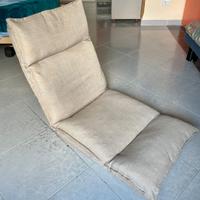 Poltrona da pavimento reclinabile