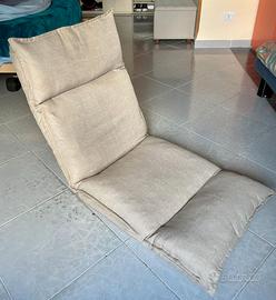 Poltrona da pavimento reclinabile