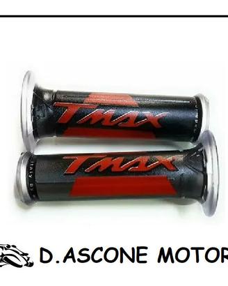 Coppia manopole tmax 500 530 Harris con scritta TM