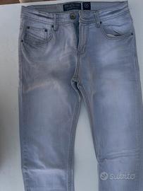 Jeans Uomo Sonny Bono Slim Fit Grigio Chiaro