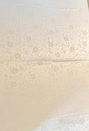 Tovaglia damasco bianca 205 quadrata