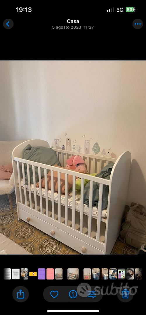 Lettino con cassetto bianco Gonatt Ikea Tutto per i bambini In