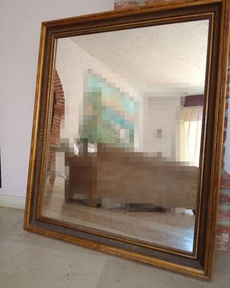 Specchiera in legno e oro antica