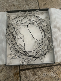 Decorazione albero Natale cristalli ghiacccio