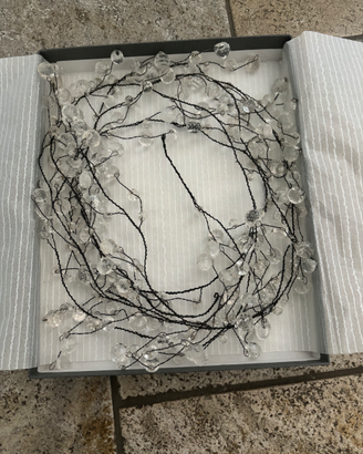 Decorazione albero Natale cristalli ghiacccio