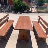 Set panche per esterno