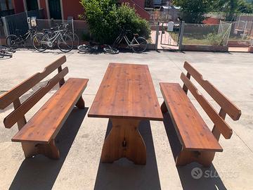 Set panche per esterno