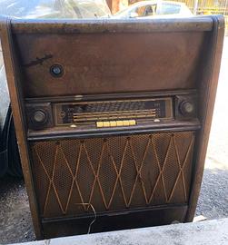 Mobile Radio Giradischi CGE Pentafono Anni '50