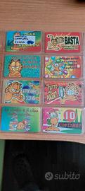 serie cards di  garfield completa  24 pezzi 