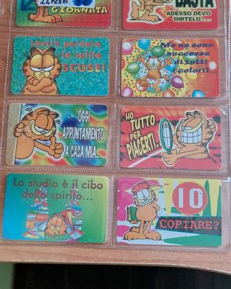 serie cards di  garfield completa  24 pezzi 