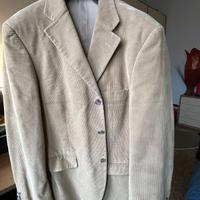Giacca in velluto beige uomo taglia 48