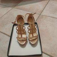 elegante sandalo gioiello Rosa oro n 37