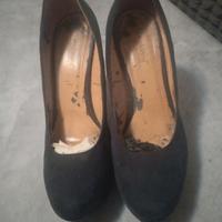 Scarpe blu Primadonna con tacco 