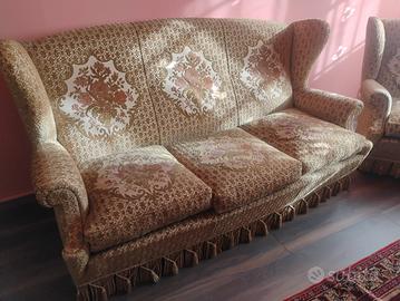 divano più 2 poltrone vintage 