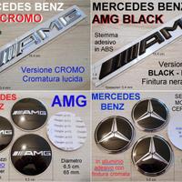 MERCEDES BENZ AMG Stemma logo emblema copri mozzi