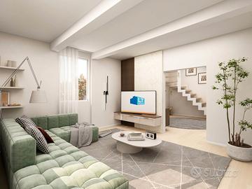 Maisonette con giardino - 3 posti auto - 3 camere