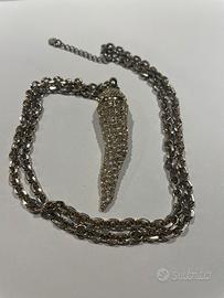 Ciondolo Collana corno della fortuna