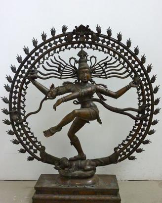 Grande statua in bronzo di Nataraja