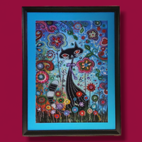 Quadro pittura di diamante - Gatto