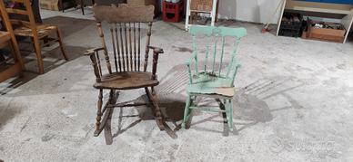 sedie a dondolo anni 50