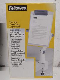 Leggio Fellowes con braccio flessibile, mai usato