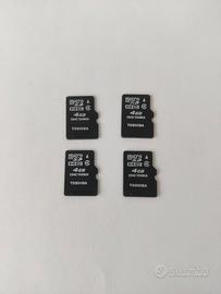 Lotto 4x Micro SD 4Gb