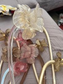 Rose lampadario di Murano