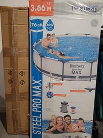 PISCINA INTEX/STEEL PRO MAX 366x76 cm - NUOVA - MA