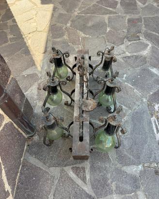 Lampadario rustico