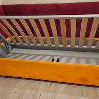 LETTO CONTENITORE SAMOA IMBOTTITO CON PARACOLPI 
