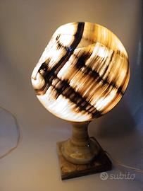 Lampada vintage anni 60 in onice 