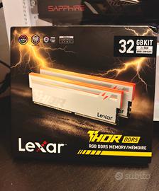 Lexar Thor DDR5 32GB 6000mhz cl36 Bianche con Rgb