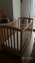 Lettino legno naturale