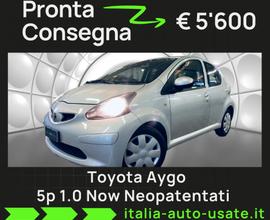 Toyota Aygo 1.0 12V VVT-i 5 porte Now Neopatentati