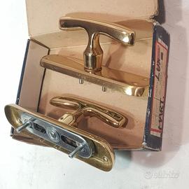 Maniglia Cremonese Gratz ottone lucido N°2 Nuove