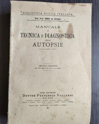 Libro Antico Autopsie De Vecchi 1928 Vallardi