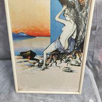 Stampa Firmata artista Napoletano Enrico Bonè
