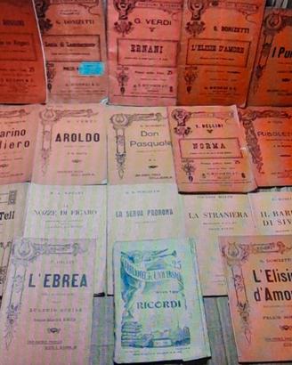 Libretti e opuscoli di musica lirica