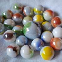 Biglie in vetro colorate vintage – lotto 24 pezzi