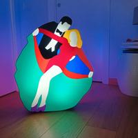marco lodola luminosa. ballerini. scultura luminos
