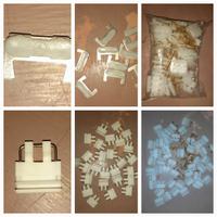 Lotto di accessori x bastoni in alluminio x tende