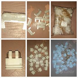 Lotto di accessori x bastoni in alluminio x tende