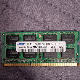 Modulo Memoria Ram 2GB SAMSUNG SODIMM Notebook