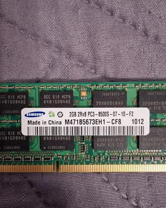 Modulo Memoria Ram 2GB SAMSUNG SODIMM Notebook