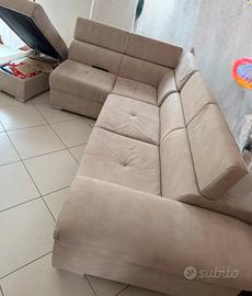 Divano angolare con chaise longue