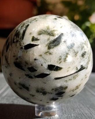Sfera di Cristallo 236g Tormalina Minerale Reiki