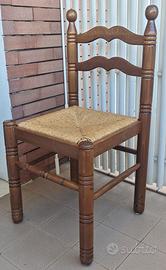 Set da 4 sedie di legno