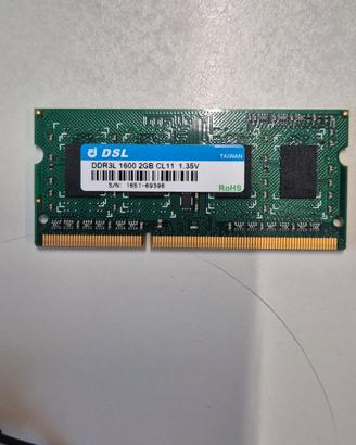 RAM 2GB DDR3L 1600MHz SO-DIMM